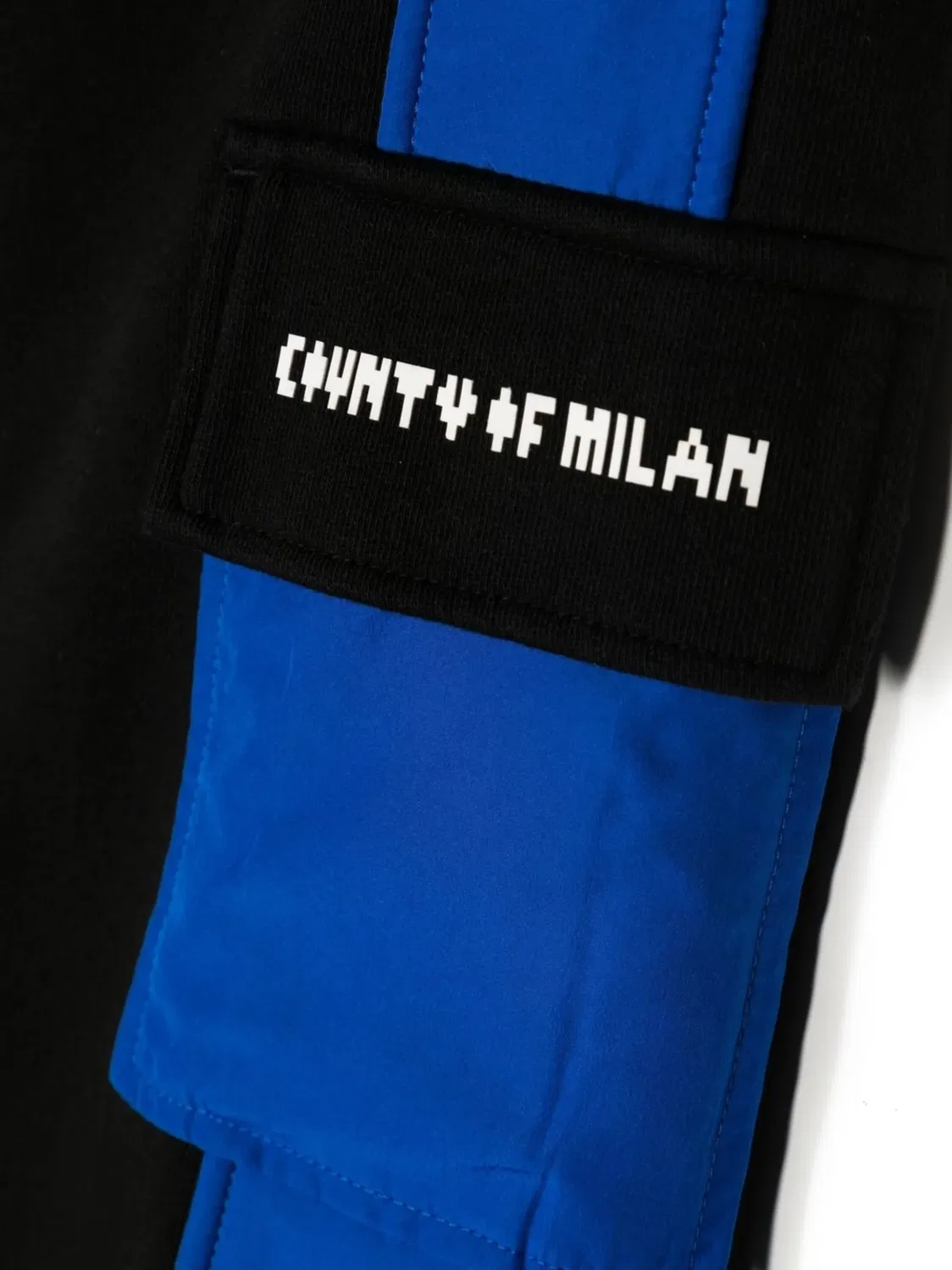 Трековые брюки с пиксельным логотипом Marcelo Burlon County of Milan, черный — фото 2