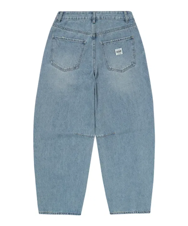 Джинсы винтажные бочкообразные Superdry, Light Indigo — фото 3