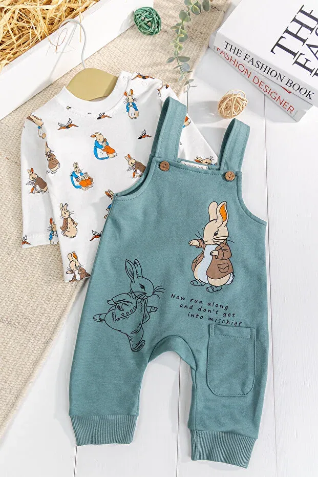 Детский комбинезон для мальчиков с длинным рукавом с принтом Babymod, Green — фото 2