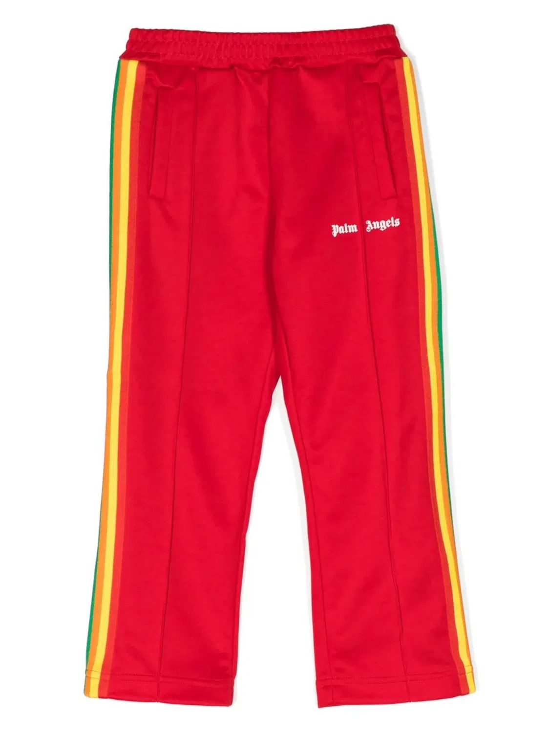Брюки с логотипом и боковыми полосками Palm Angels, красный