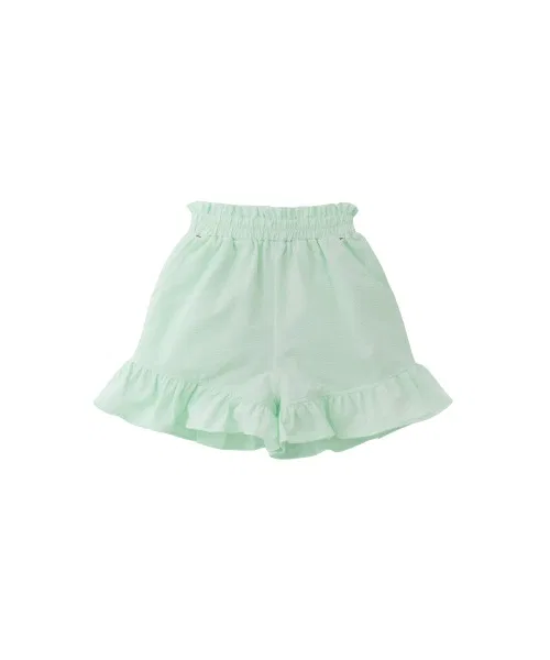 Детские шорты-кюлоты с водоотталкивающей пропиткой и рюшами moimoln, Light Green