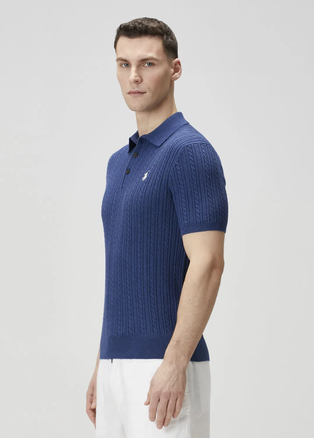 Поло Ralph Lauren Lacivert, вязаный — фото 3
