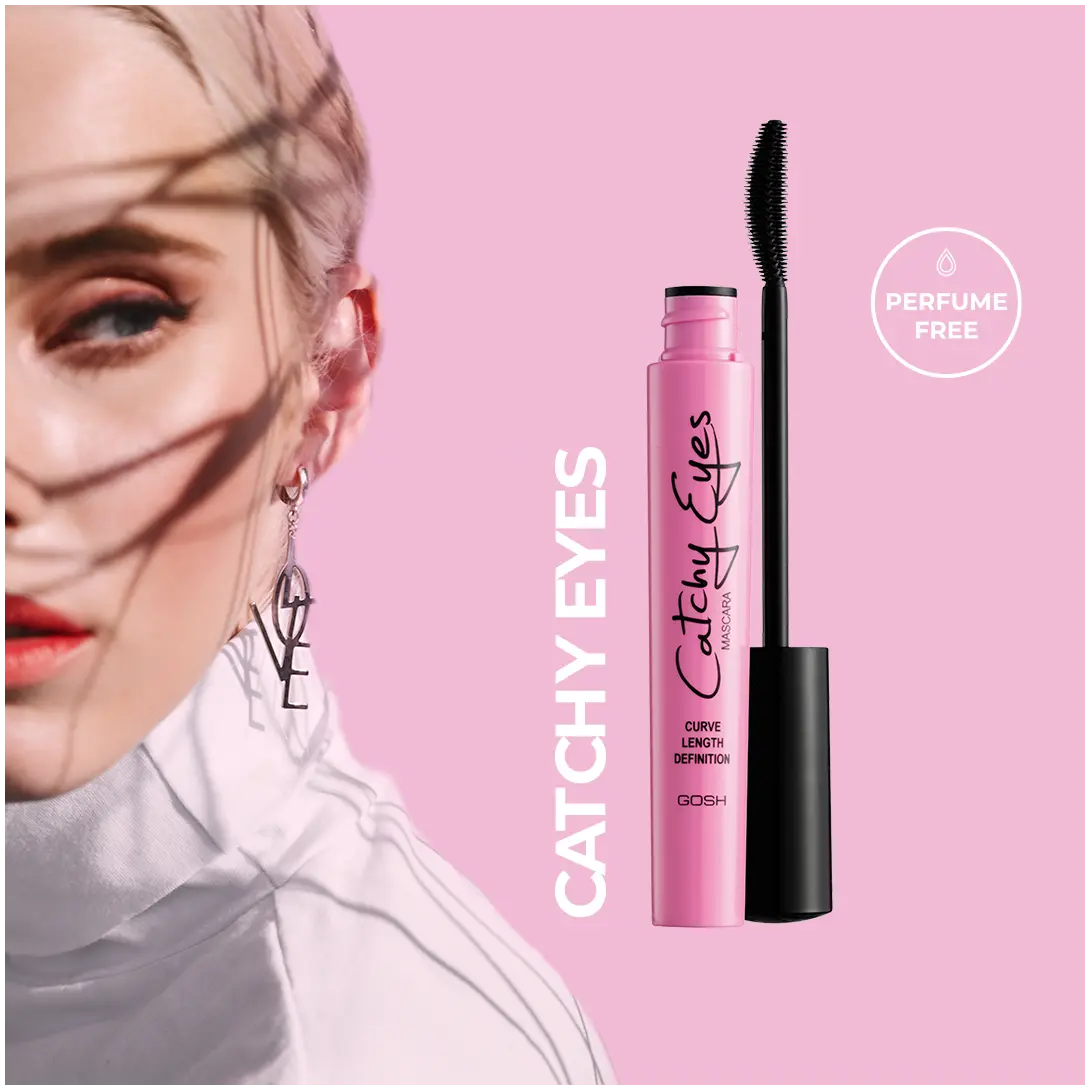 Gosh Catchy Eyes удлиняющая и подкручивающая тушь для ресниц, 9 мл — фото 2