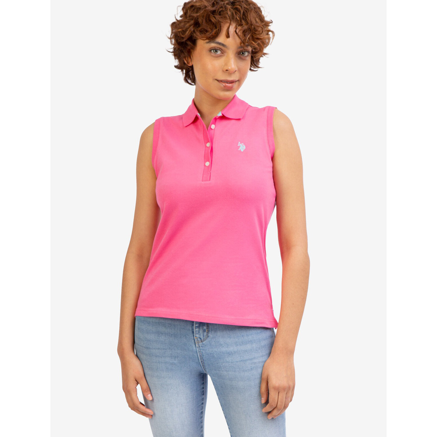 

Футболка-поло U.S. Polo Assn. Classic Sleeveless, розовый