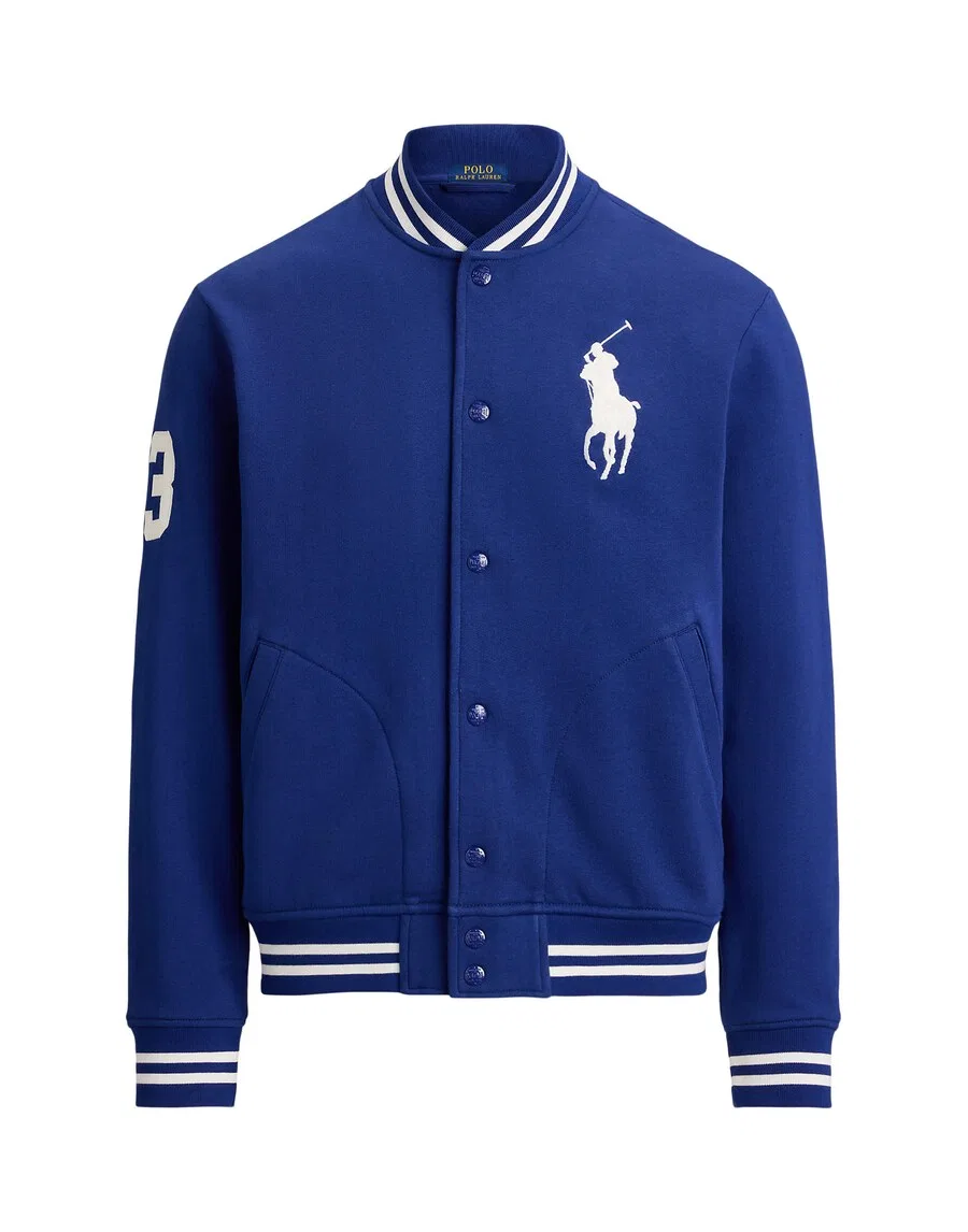 Худи на молнии Polo Ralph Lauren синего цвета