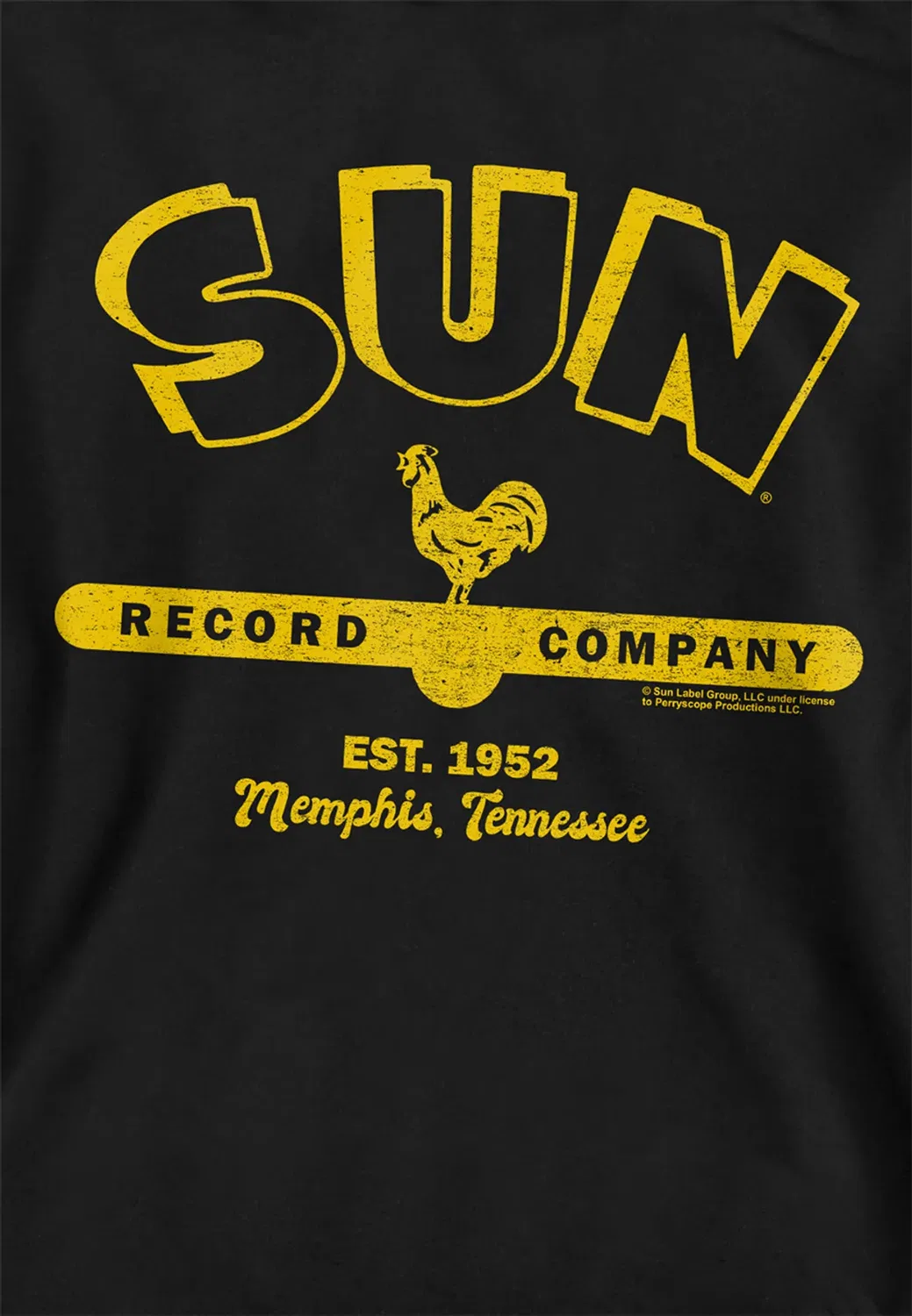 Детский худи с принтом Sun Records Simple Sun Logo, Black — фото 2