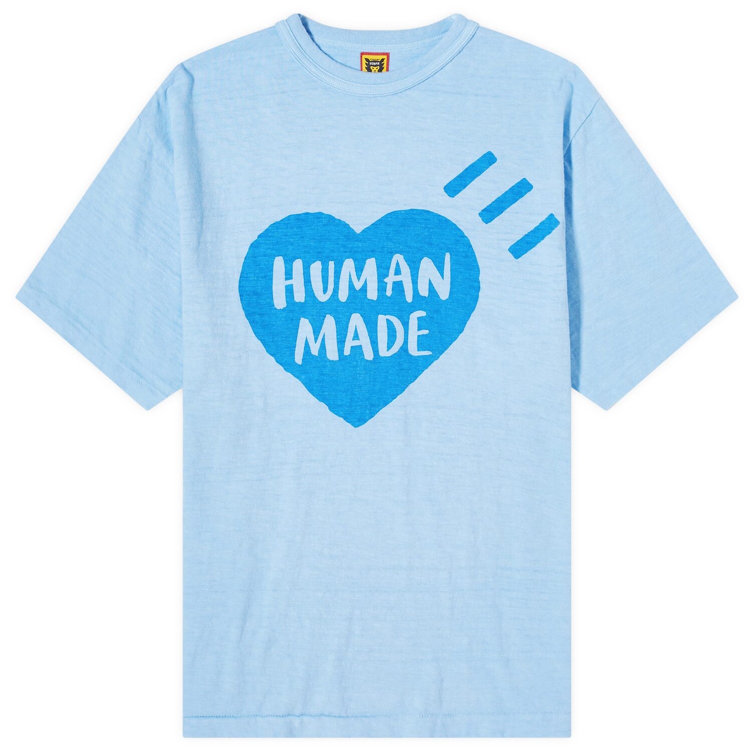 

Футболка Human Made Garment Dyed Big Heart, синий