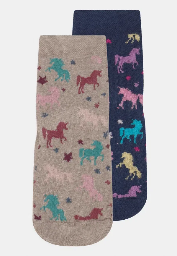 Набор из двух пар носков Girl Unicorn Softstep Ewers, темно-синий/бежевый