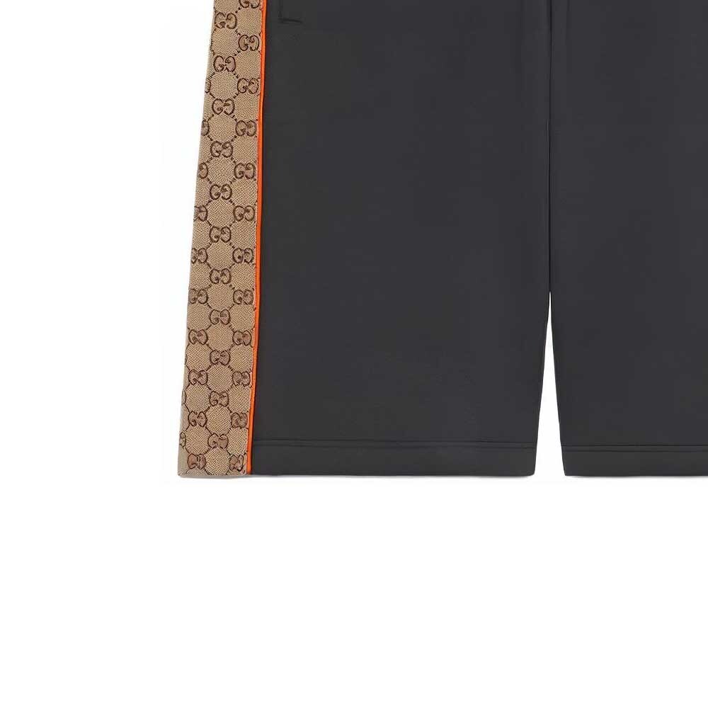 Шорты мужские Gucci повседневные темно-серые — фото 4