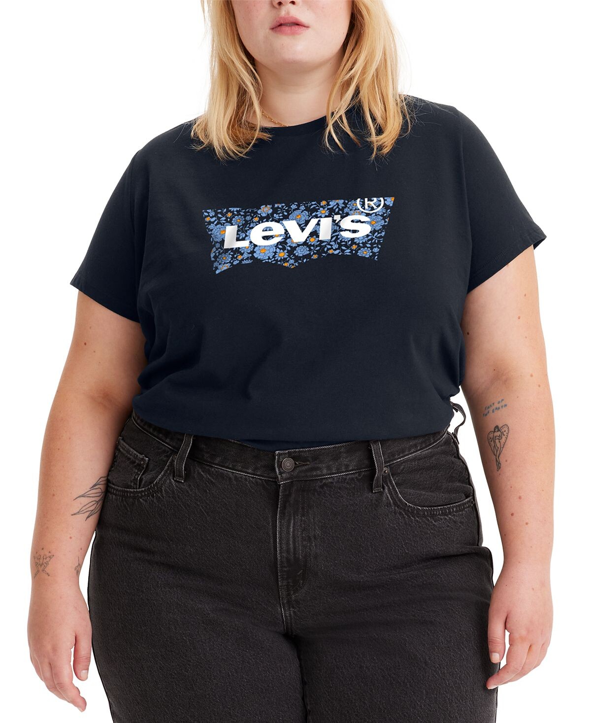 

Модная футболка больших размеров batwing perfect с графическим логотипом Levi's, мульти