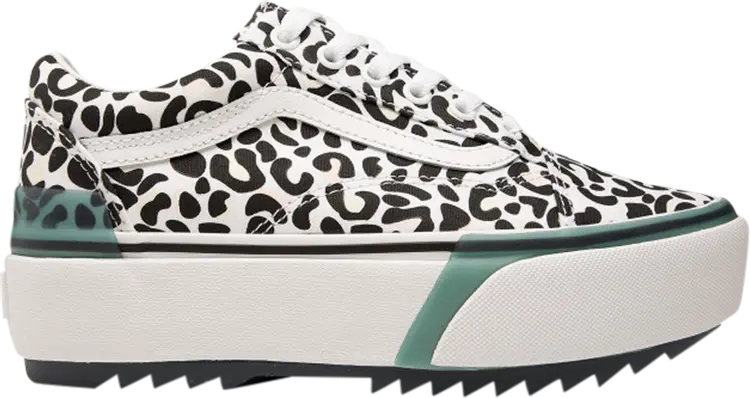 

Кеды Vans Old Skool Stacked UV Ink - Leopard, белый