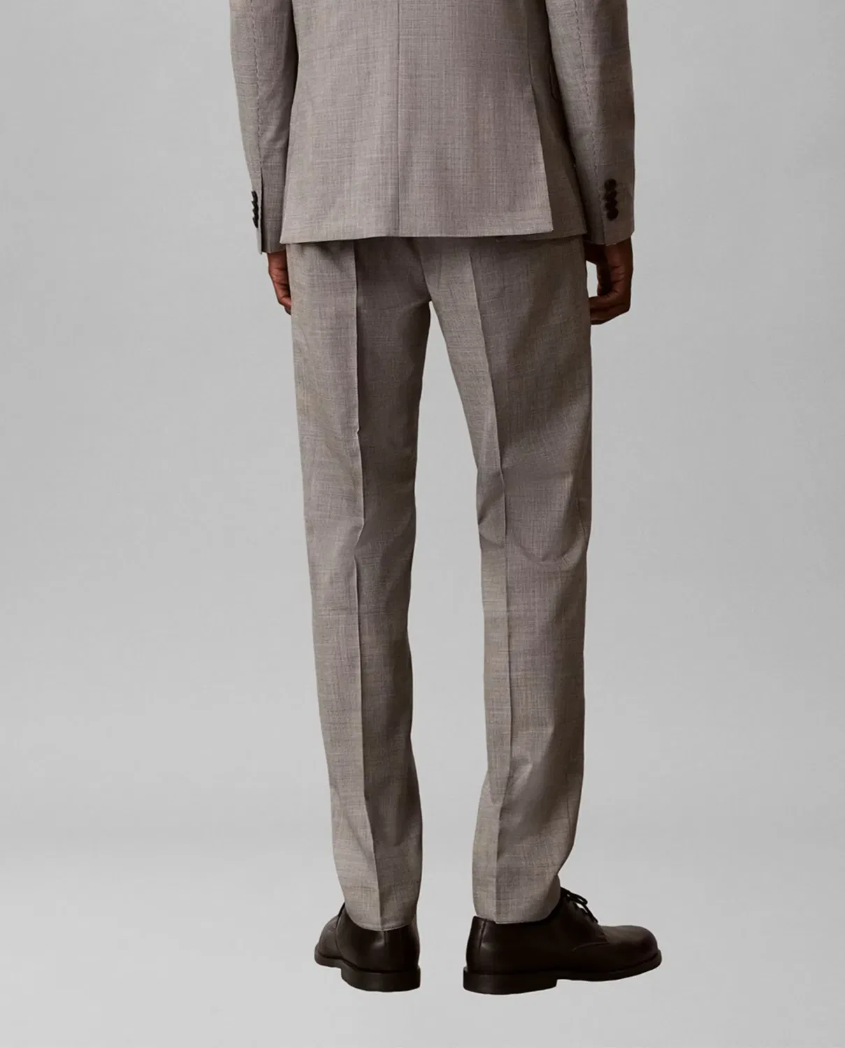 Мужские классические брюки из шерсти Houndstooth Calvin Klein, Белый — фото 3