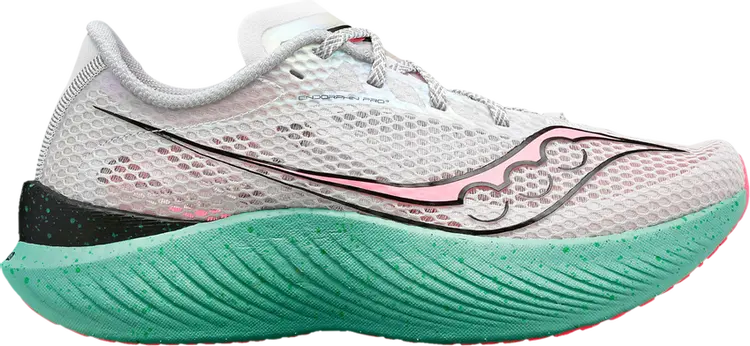 Кроссовки Saucony Wmns Endorphin Pro 3 Fog Teal Pink, белый