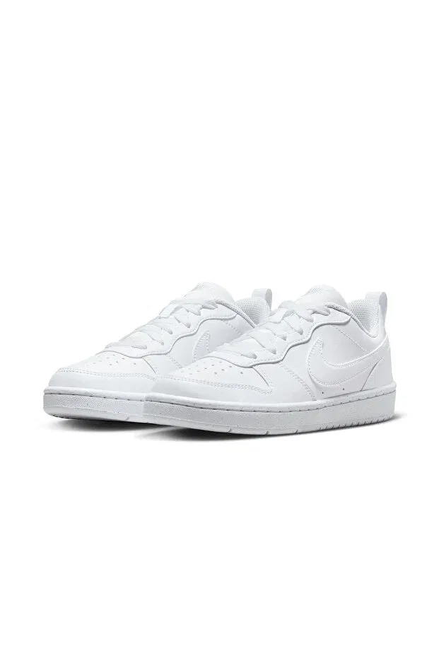 Детские кроссовки для девочек текстильные Court Borough Unisex Casual Sneakers Nike, Flatwhite — фото 2