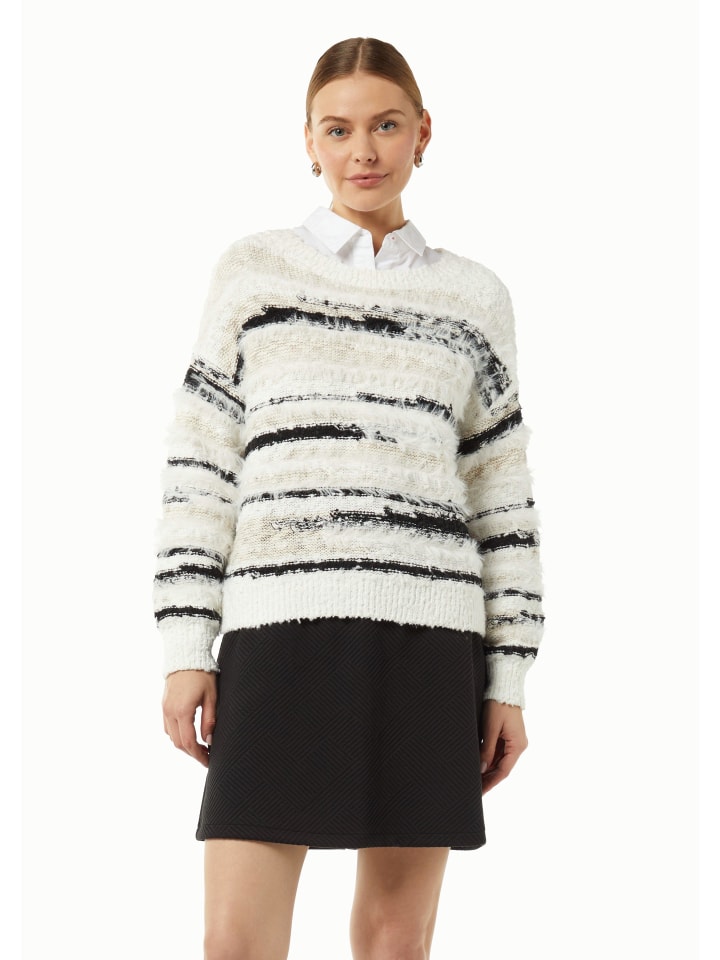 

Пуловер comma CI Strickpullover langarm, белый