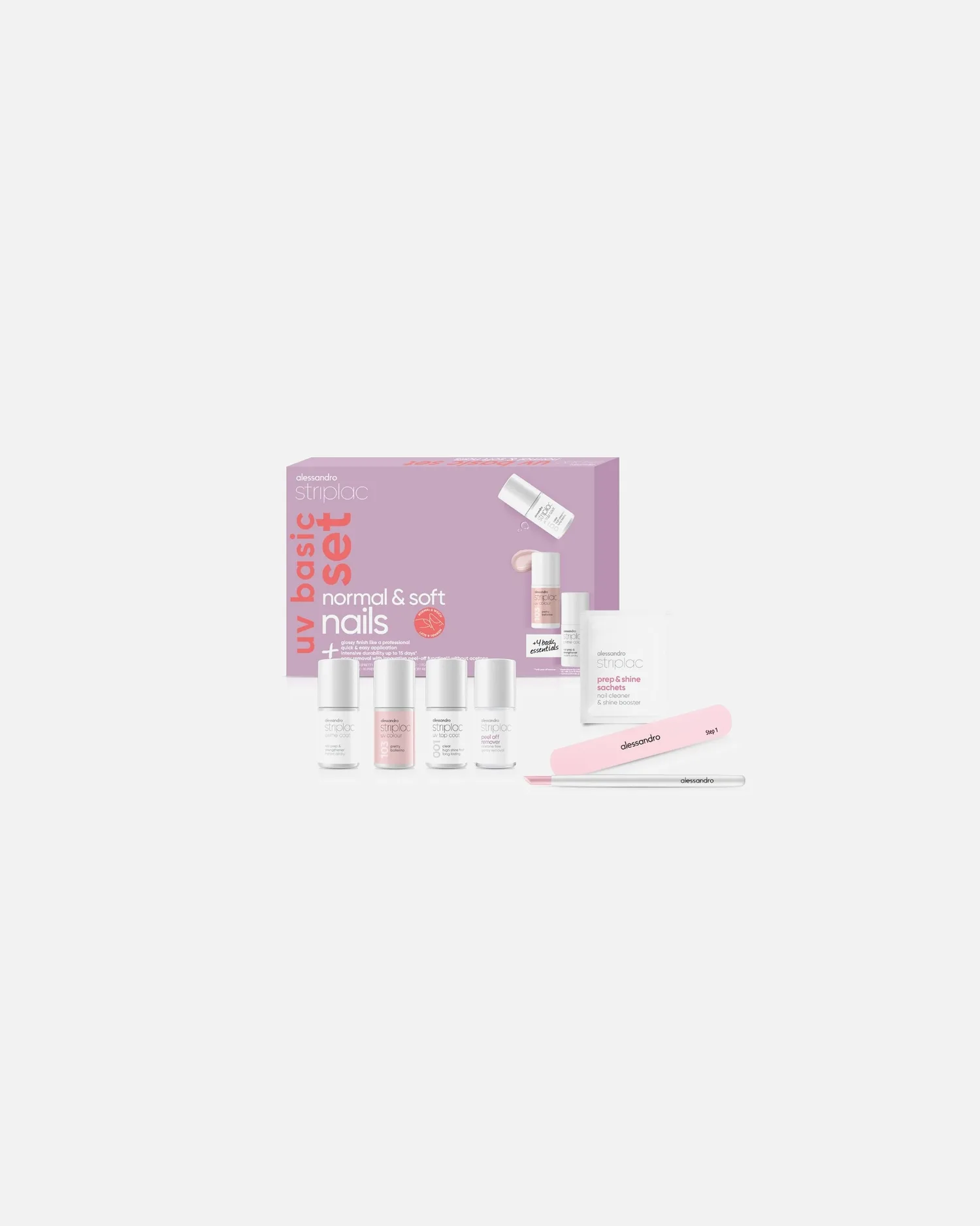 Nagelpflegeset Basic для нормальных и мягких ногтей Alessandro, 1 шт