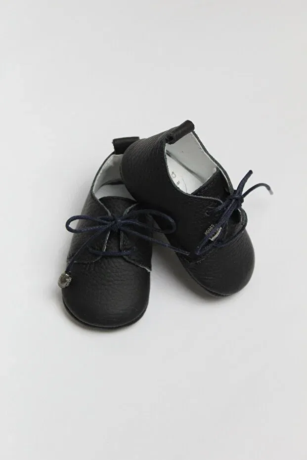 Детские мокасины кожаные Zeyno Ve Memo, Navy Blue