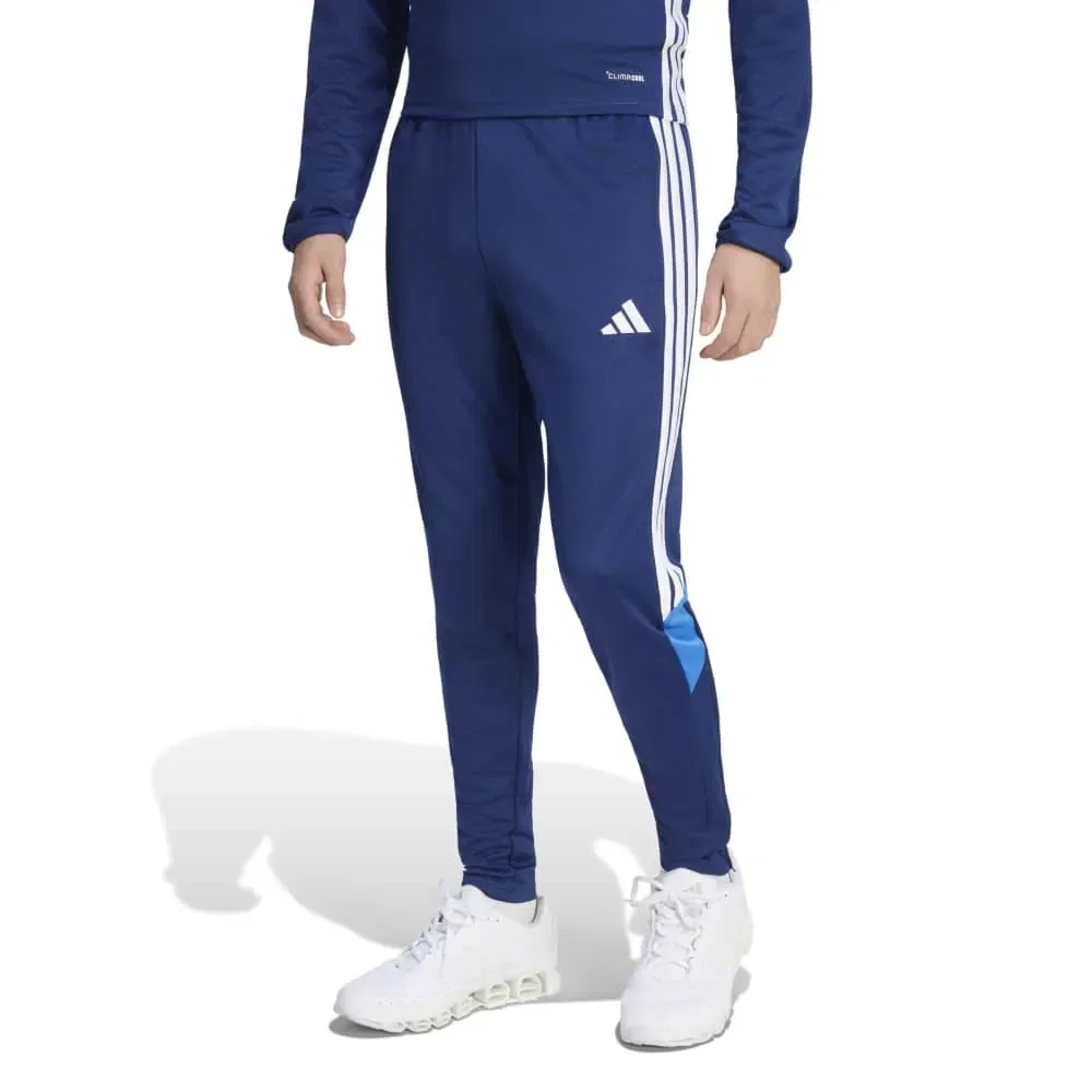 Мужские тренировочные брюки из футера с застежкой на шнурке Adidas Tiro 26 Essentials Training Tracksuit Pants, Blue