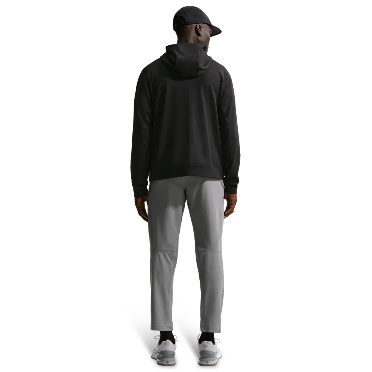 Мужское худи на молнии с капюшоном из влагоотводящей ткани Dri-FIT UV Primary NanoKnit Nike, черный — фото 4