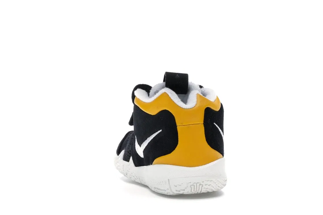 Детские кроссовки для мальчиков с принтом Nike Kyrie 4 Nike, Black/Summit White-Yellow Ochre — фото 4