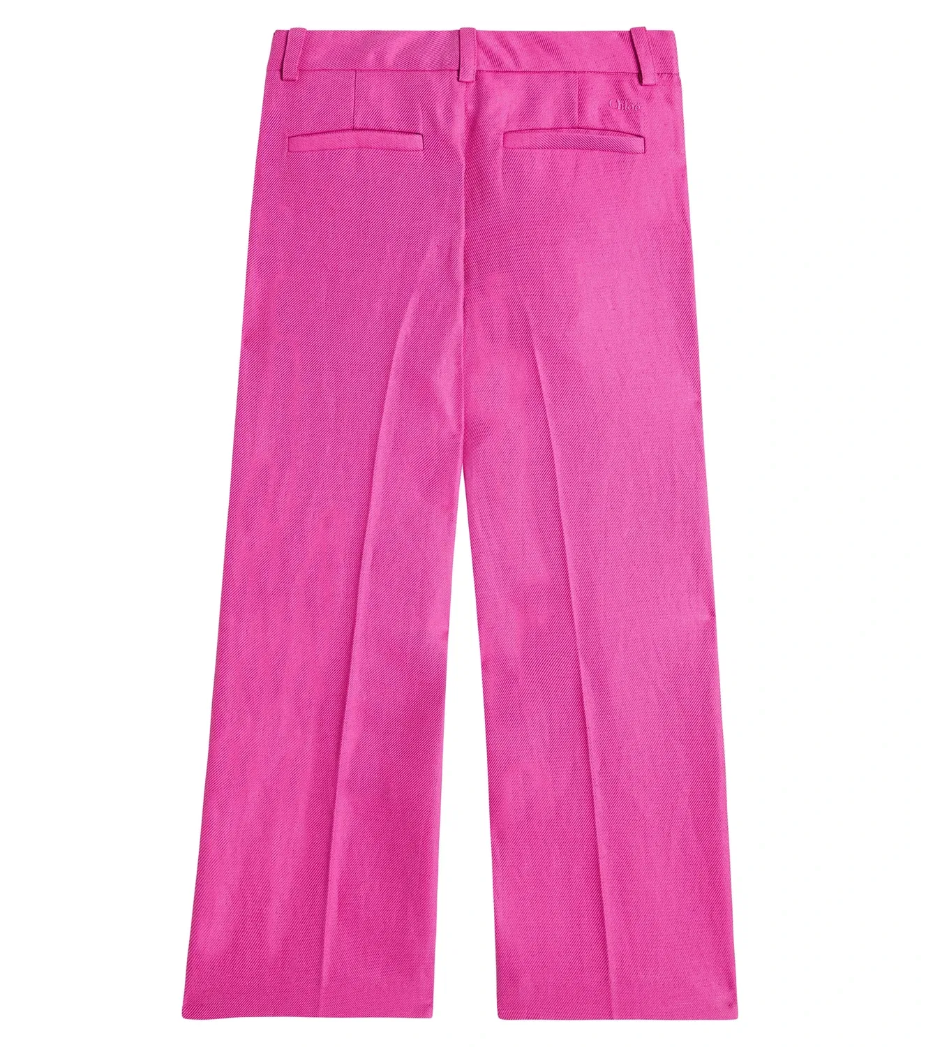 Брюки из льна и хлопка Chloé Kids, розовый — фото 4