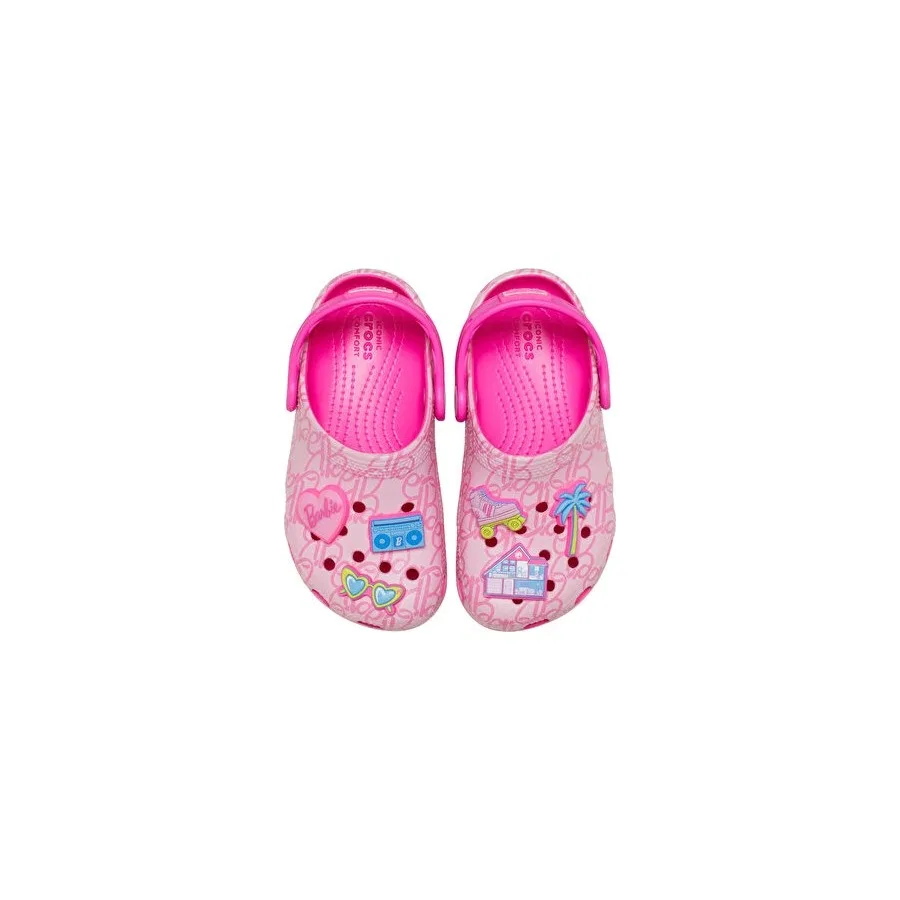 Детские сандалии-терлики Barbie Cls Clg T Crocs, Разноцветный — фото 4