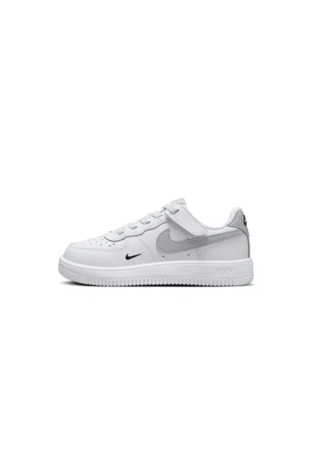 Детские кроссовки для девочек на шнурках Air force 1 easyon ps kids toddler sneakers Nike, White