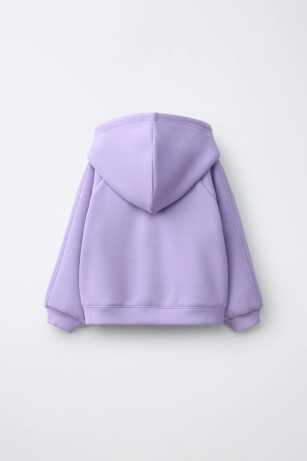 Спортивная толстовка на молнии с тисненым слоганом ZARA, Mauve — фото 2