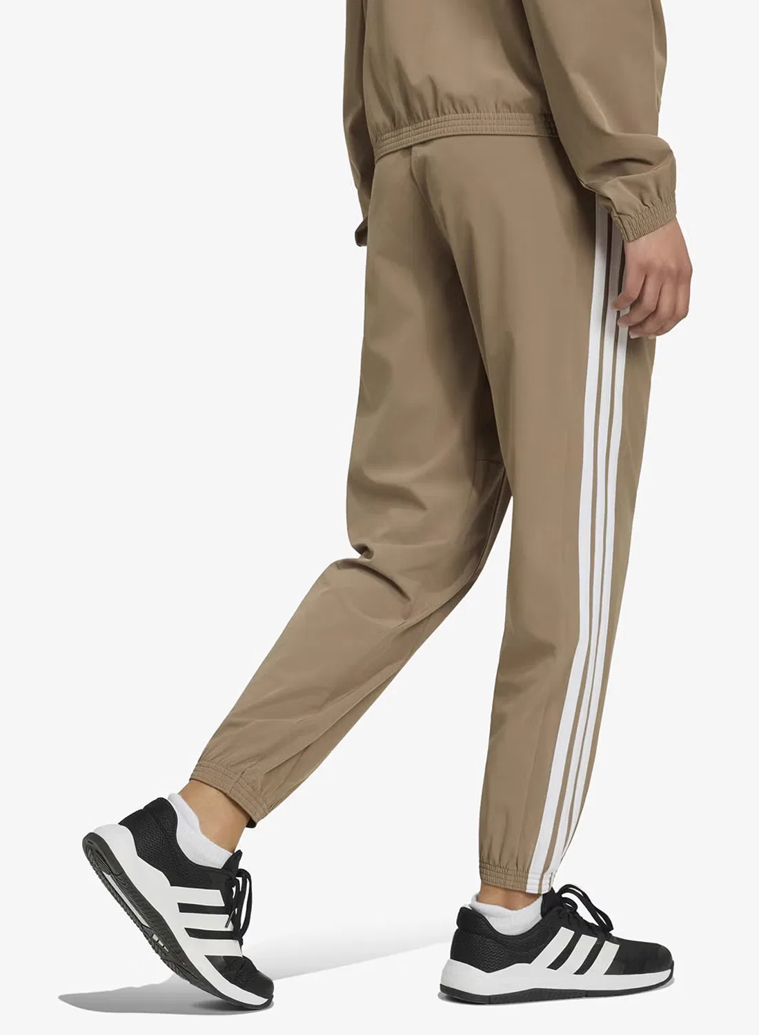 Брюки спортивные с лампасами 3-Stripes Adidas, хаки — фото 2