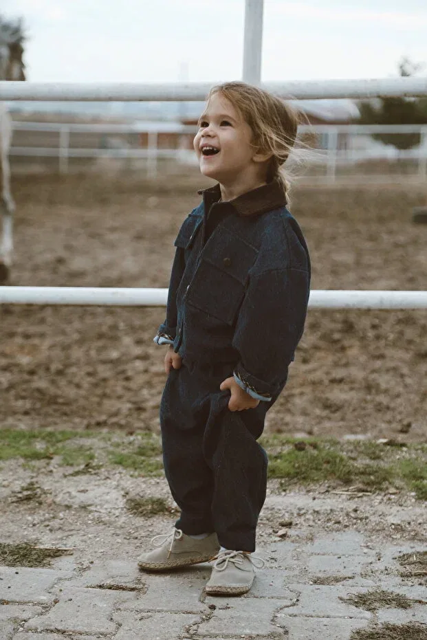 Детская джинсовая куртка для девочек с текстурой Bienvenu Baby, Navy Blue