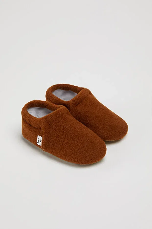 Детские пинетки из флиса с нескользящей подошвой Babyzilla, Brown
