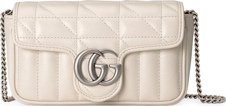 

Сумка Gucci GG Marmont Super Mini Bag White, белый