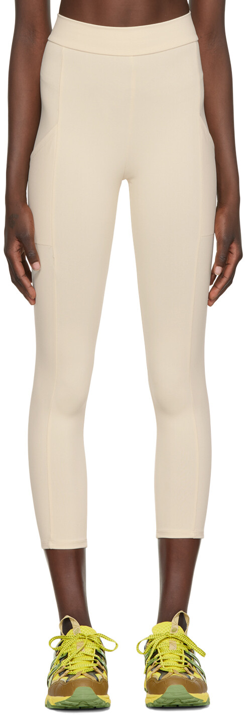 

Спортивные леггинсы Off-White с кристаллами Live the Process, Белый, Спортивные леггинсы Off-White с кристаллами Live the Process