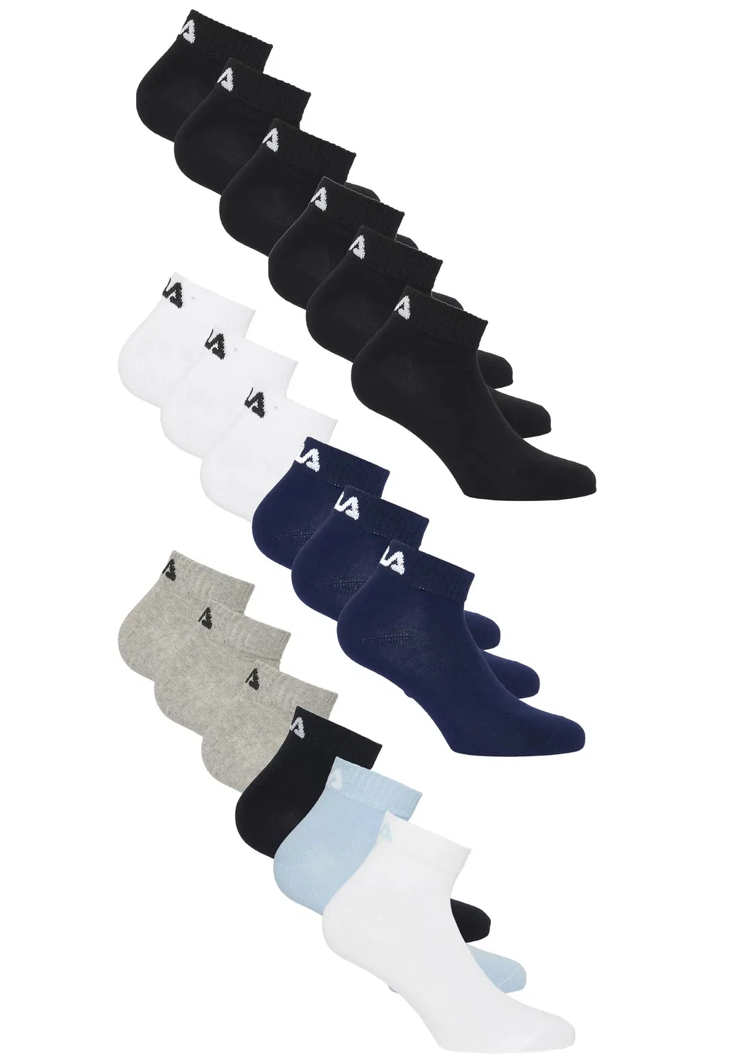 Детские носки с принтом Socken 18er-Pack Fila, Schwarz / Weiss