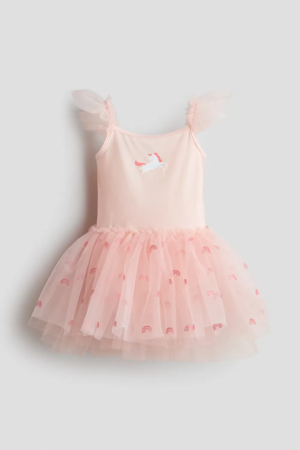 Балетный купальник с юбкой из тюля H&M, Hellrosa/Einhorn