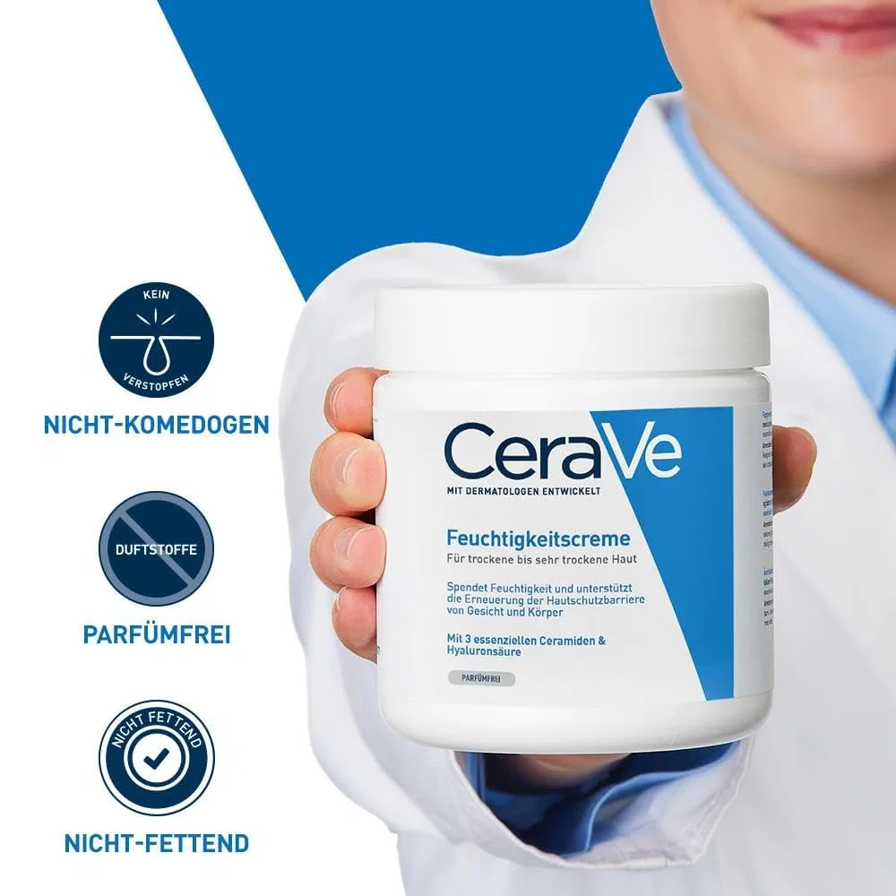 Увлажняющий крем для тела и лица CeraVe с гиалуроновой кислотой, 542 г — фото 3