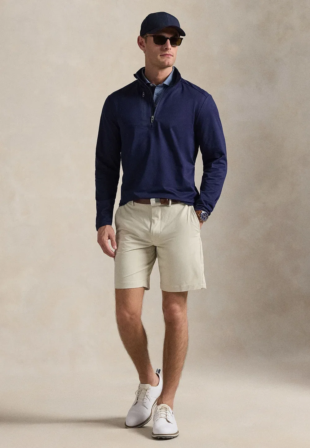 Классический крой, эластичный трикотаж, футболка с длинными рукавами Polo Ralph Lauren, Refined Navy — фото 2