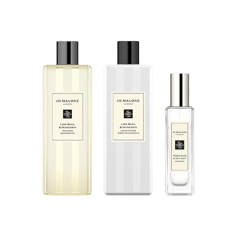 Набор для волос и парфюма Jo Malone London Lemon Basil Sage, 250мл+250мл+30мл