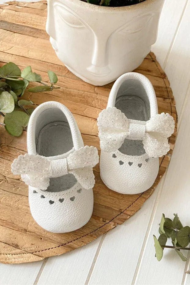 Детские туфли для девочек кожаные Shine series Li Puna, White