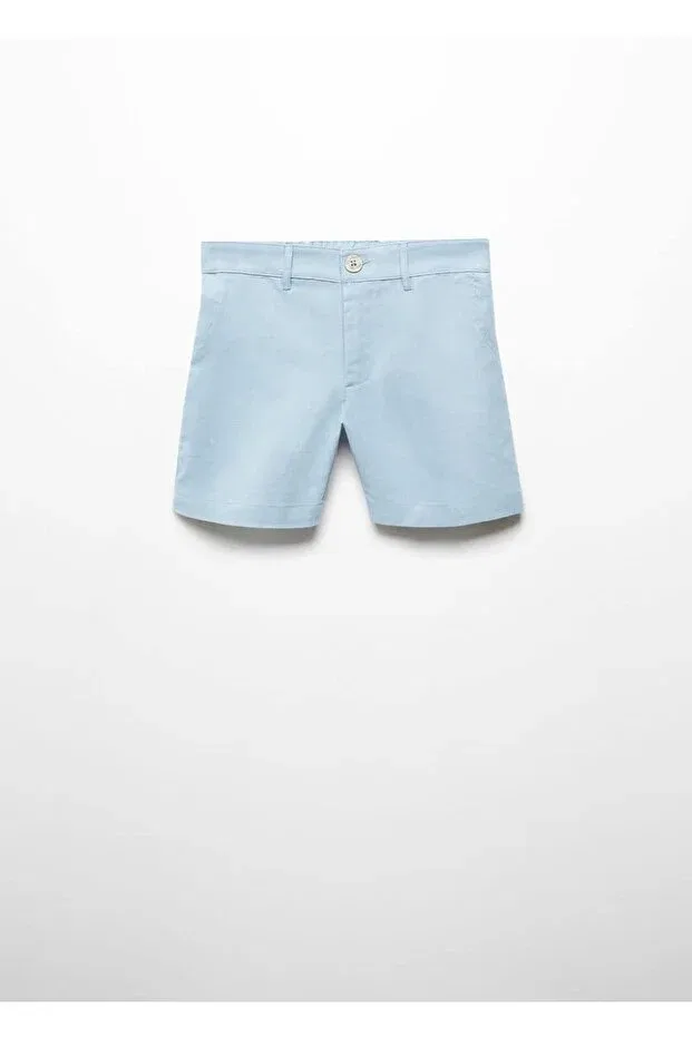 Детские шорты для мальчиков хлопковые Mango Kids, Sky Blue