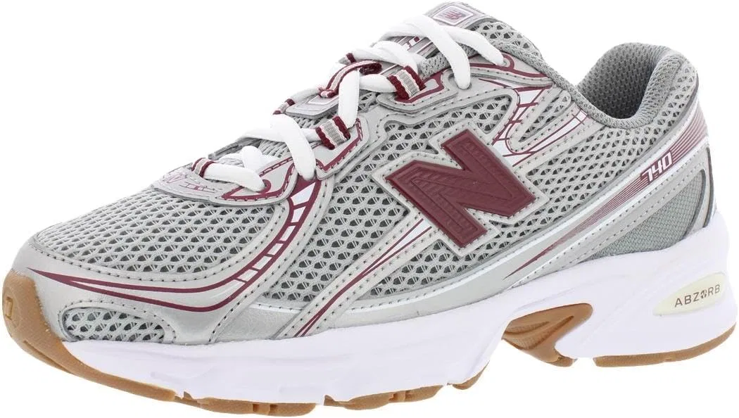 Детские кроссовки для девочек New Balance 740 Bungee GS, Grey/Red-Grey