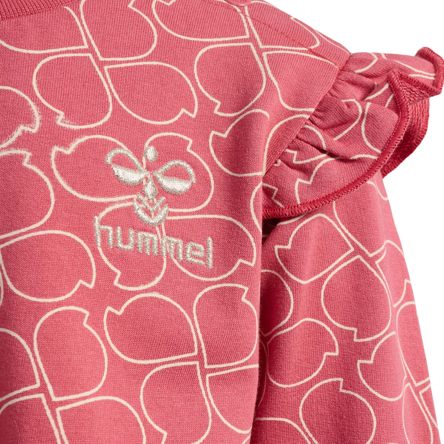 Детское платье из футера с принтом Presli Hummel, Rosa Perlrosa Magentapink — фото 4