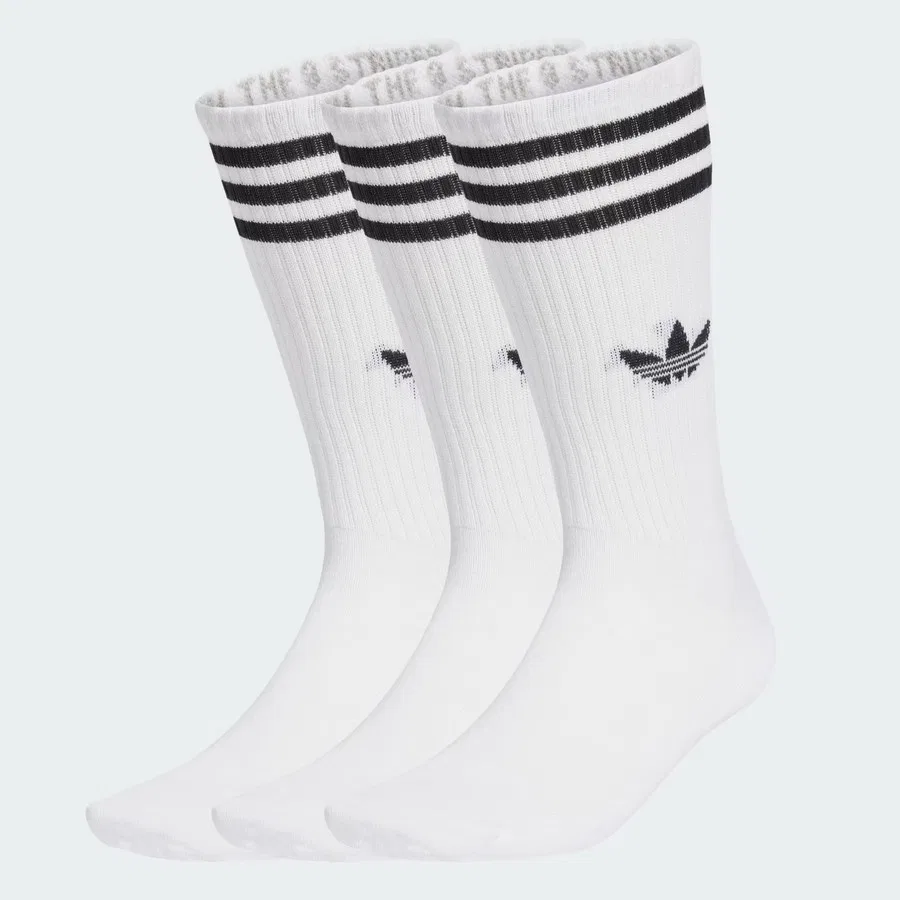 Носки спортивные высокие 3 пары adidas, Белый