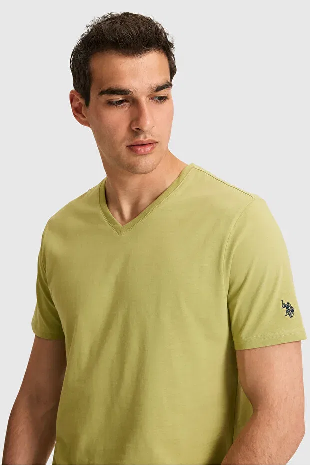 Мужская футболка с V-образным вырезом U.S. Polo Assn., Cagla — фото 2