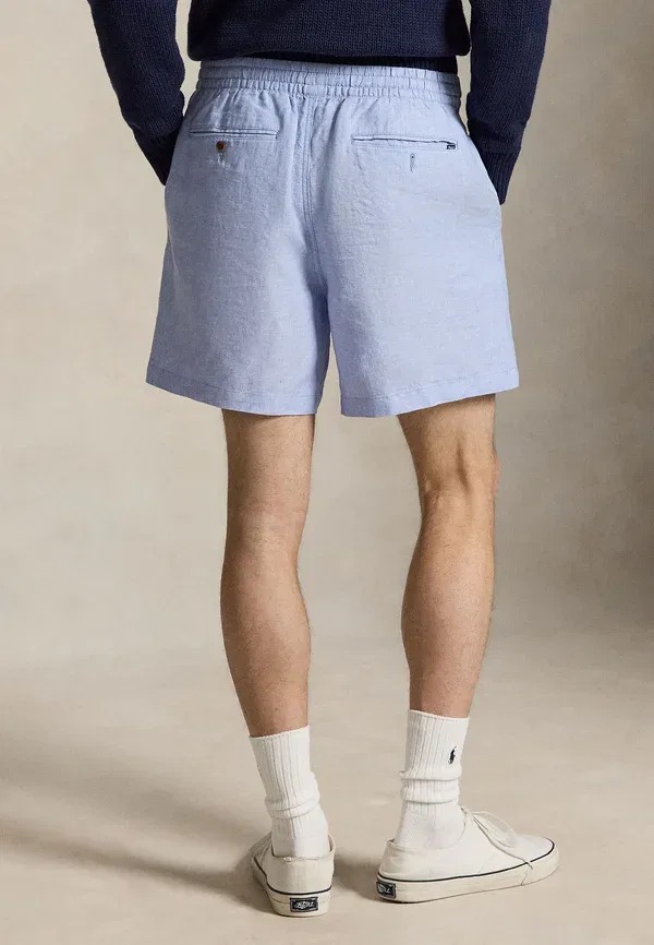 Шорты льняные Polo Ralph Lauren, синий — фото 3