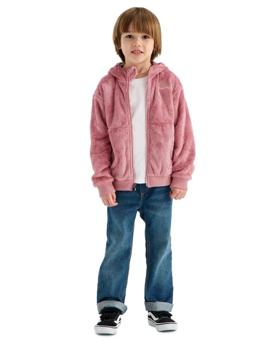 Детская куртка с капюшоном, свободный крой, Osito Full-Zip Hooded Jacket The North Face, Primrose — фото 4