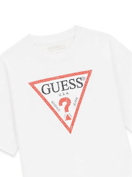 Футболка relaxed fit Guess, белый — фото 3