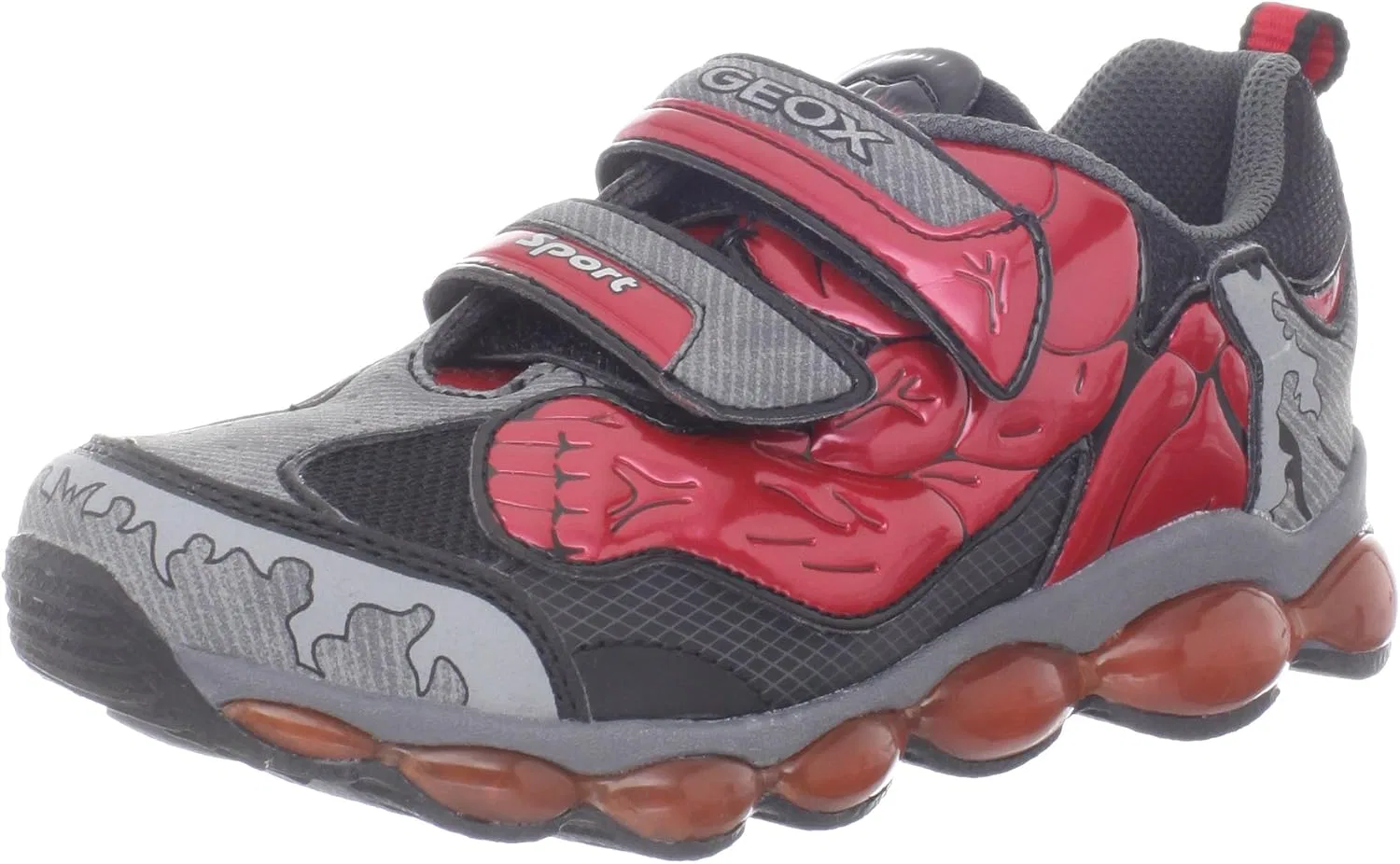 Детские кроссовки для мальчиков CTUONO2 Geox, Red/Grey
