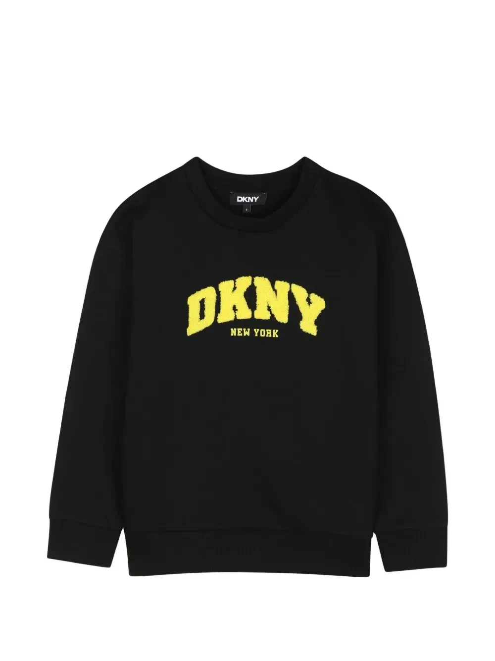 Свитшот с логотипом Dkny Kids, черный