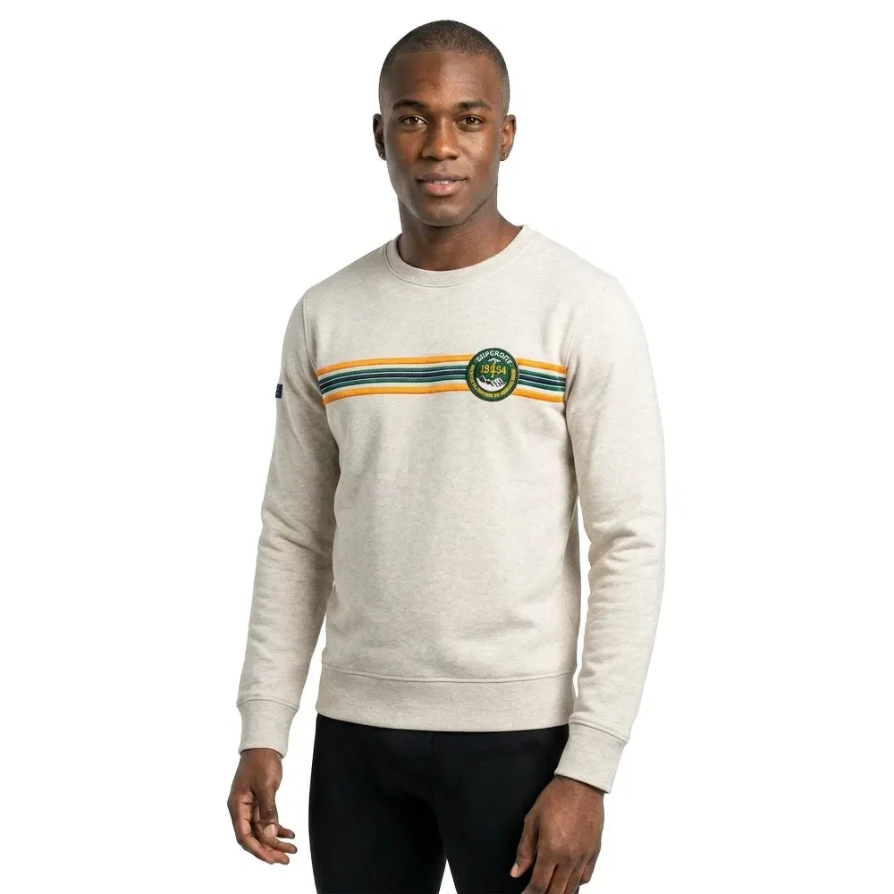 Мужской свитшот свободного кроя Outdoor Stripe Logo Relaxed Superdry, Beige — фото 3